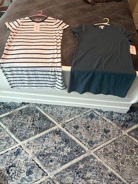NWT Bundle of 2 Athleta Essential Tee Dresses (Large)